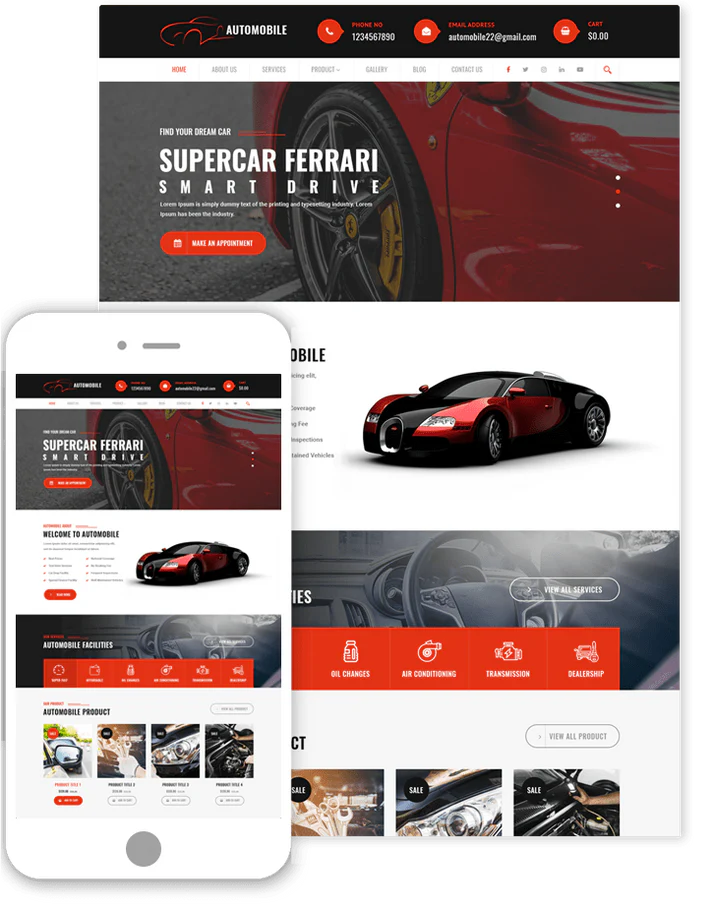 Automobile website