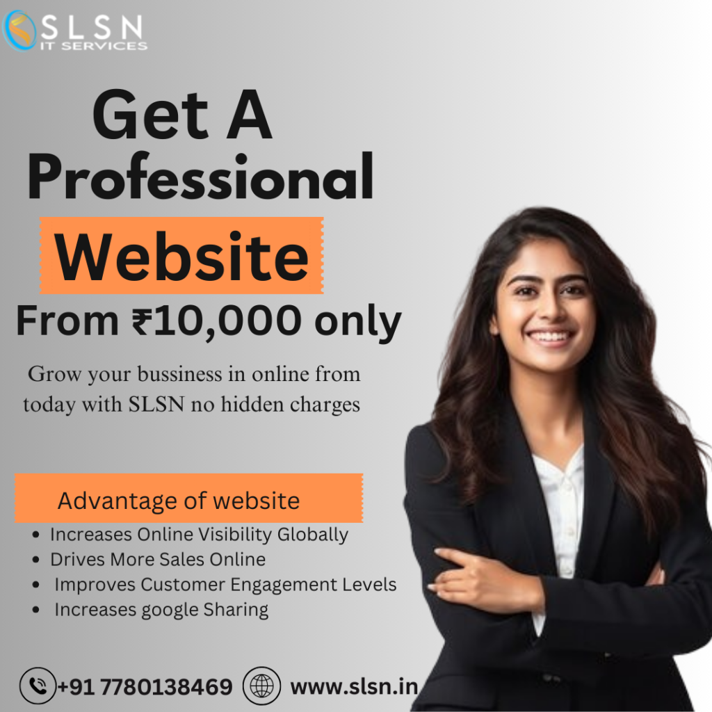 Get a professional website from 10000 rupess 